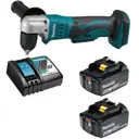 Дрель угловая аккумуляторная Makita LXT DDA351RGE, 18 В Li-Ion 2х6 Ач