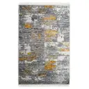 Ковер хлопок Giz home 120x180 см цвет серый,белый,желтый