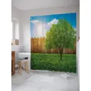 Шторка для ванной комнаты JoyArty sc_21628 200x180см цвет зеленый