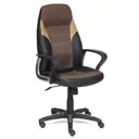 Компьютерное кресло Tetchair Inter эко-кожа цвет черный/коричневый/бронзовый