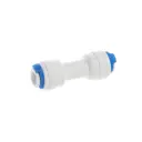 Переходник Адмирал MIC-001 1/4" х 1/4" прямой цанга/цанга для трубки фильтров пластик