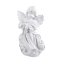 Фигура садовая Ангел с букетом 27х40 см