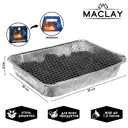 Мангал одноразовый Maclay 5073029 26x32x6 см алюминий