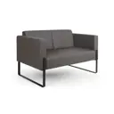 Диван прямой Euroforma Тренд 127x78x78 см металл цвет базальтово-серый