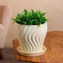 Горшок цветочный 7706894 Керамика ручной работы 23 см 5 л керамика бежевый