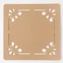 Салфетка декоративная Доляна "Классика" цвет бежевый.30x30 см