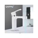 Смеситель для раковины GAPPO 74499 однорычажный цвет хром, белый