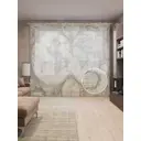 Тюль на шторной ленте для кухни Древний Атлас 155х265 см цвет коричневый