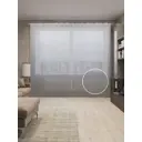 Тюль на шторной ленте для кухни Серый Градиент 155х265 см цвет серый