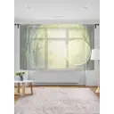 Тюль на шторной ленте для кухни Проход К Лесной Магии 155х180 см цвет зеленый