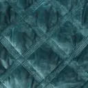 Покрывало 160x220 см велюр клетчатый цвет бирюзовый
