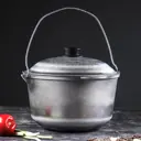 Казан лотос 3296047 алюминиевый Походный с крышкой и дужкой 7 л