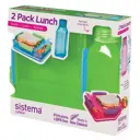 Контейнер и бутылка Sistema 0.98 л пластик цвет зеленый