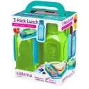 Контейнер и бутылка Sistema Lunch 0.41 л пластик цвет зеленый 1595