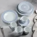 Столовый сервиз Доляна керамика цвет синий 4342133