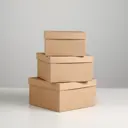 Набор Simaland коробок Simaland 3 в 1 "Крафт однотонный" 19x19x9.5 - 15.5x15.5x6.5 см