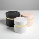 Набор коробок 3 в 1 с золотой вставкой «Мрамор» 16x16x14 - 20x20x17.5 см