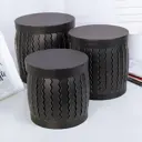 Набор Simaland коробок Simaland 3 в 1. чёрный 20x20x20 - 16x16x16 см