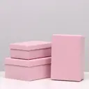 Набор Simaland коробок Simaland 3в1 "Бархат розовый" 23x17x9.5 см
