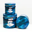 Набор Simaland круглых коробок 3 в 1 "Космический единорог" 18x18x17 - 13.5x13.5x13.5 см