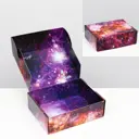 Подарочная коробка двусторонняя "Космический подарок" 27x21x9 см
