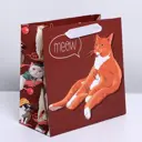 Пакет ламинированный Simaland квадратный «Котейка» 22x22x11 см