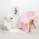 Плед Крошка я «Бэби» 90x90 см, полиэстер, цвет розовый