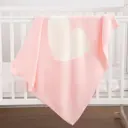 Плед Крошка я «Сердце» 75x95 см полиэстер цвет розовый