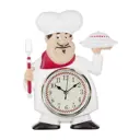 Часы настенные кварцевые "Chef Kitchen" 19x5x30 см диаметр циферблата 10 см