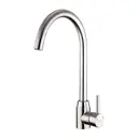 Смеситель для кухни с поворотным изливом 26 см Frap F41899-2 нержавеющая сталь цвет сатин