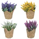 Цветочная композиция 772233 Лаванда 16x17x16 см ПВХ разноцветная