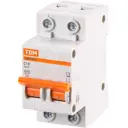 Автоматический выключатель TDM Electric ВА47-63 2P C20 А 4.5 кА SQ0218-0027