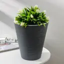Кашпо 4652033 Plast-avenue 21 см 5.2 л пластик антрацит