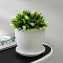 Горшок цветочный 2947543 Альтернатива 19 см 3 л пластик белый