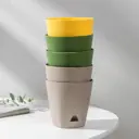 Горшок цветочный 5077386 Ingreen 11 см 0.65 л пластик разноцветный