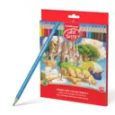 Пластиковые цветные карандаши трехгранные ArtBerry® 24 цвета