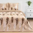 Комплект постельного белья Этель «Перья» полутораспальный, поплин, разноцветный