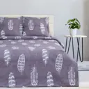 Комплект постельного белья Этель «Перья» (вид 2) двуспальный, поплин, разноцветный