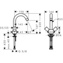 Смеситель для раковины Hansgrohe 71221000