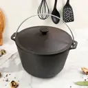Казан чугунный Brizoll 3654339 с крышкой и дужкой 8 л