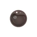 Врезная мойка Greenstone 50x50x16.50 см литьевой мрамор цвет шоколад GRS-08K-345
