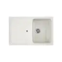 Врезная мойка Greenstone 78x51x17 см литьевой мрамор цвет Молочный GRS-78-341