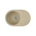 Врезная мойка Greenstone 77x50x19.50 см литьевой мрамор цвет песочный GRS-18L-302