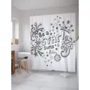Шторка для ванной комнаты JoyArty sc_37300 200x180см цвет серый серебристый