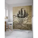 Шторка для ванной комнаты JoyArty sc_7990 200x180см цвет жёлтый золотой