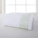 Полотенце для лица Ribbed 50х70 см цвет Белый Зеленый