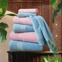 Набор из 6 полотенец Marrakesh 50x80 см 70x130 см 30x50 см цвет сиреневый бледно-васильковый