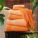 Набор из 6 полотенец Marrakesh 50x80 см 70x130 см 30x50 см цвет персиковый кораллово-оранжевый