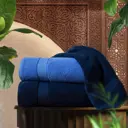 Набор из 2 полотенец Marrakesh 50x80 см цвет морозное небо глубокий синий