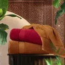 Набор из 2 полотенец Marrakesh 50x80 см цвет темно-алый охра